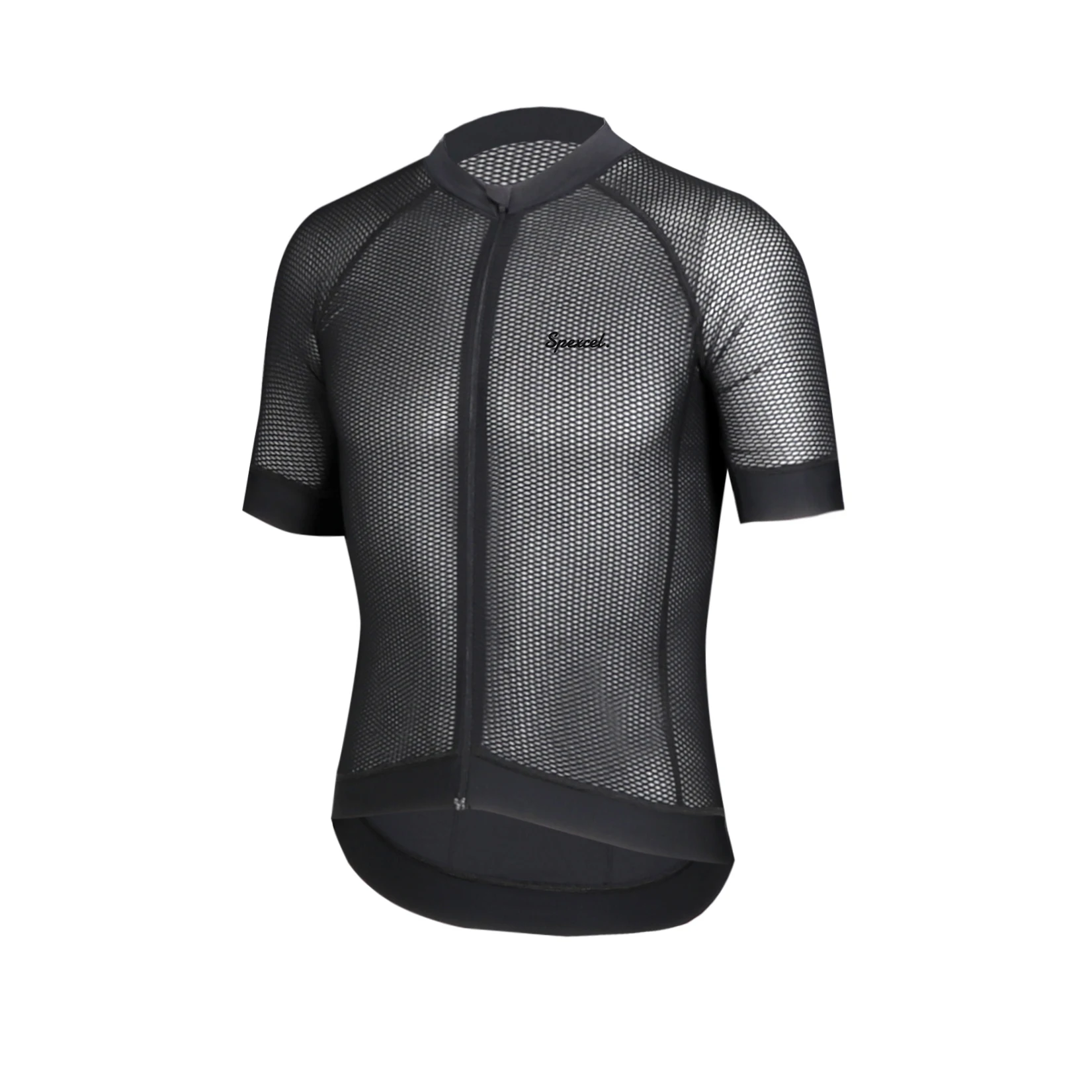 

SPEXCEL 2019 NEW SHORT SLEEVE CYCLING JERSEY ALL OPEN CELL MESH FABRIC Flatlock sewing with Iltay miti power band accept custom