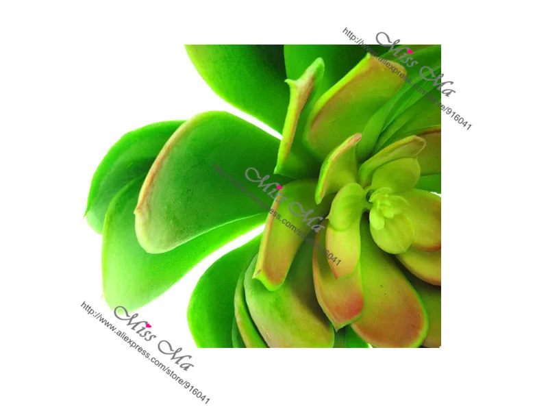 Индиго- 60 шт Большой размер пустынный Лотос Тропическое искусственное суккулентное растение украшение стены зеленое растение