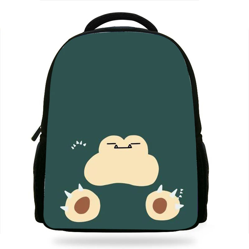 Mochilas infantiles para niños 14 pulgadas, mochilas escolares con dibujos animados snorlax Pokemon Nope, estampadas para niños y niñas|Mochilas escolares| - AliExpress