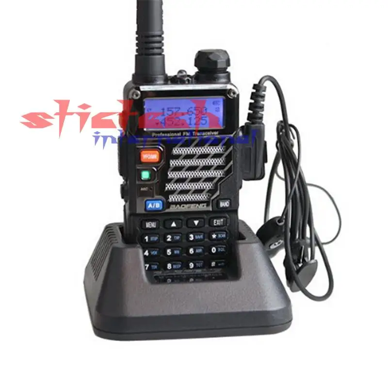 Dhl ИЛИ ems 20 шт черный BAOFENG UV-5R UV-5RE UV5RE рация 136-174 МГц и 400-520 МГц двухстороннее радио