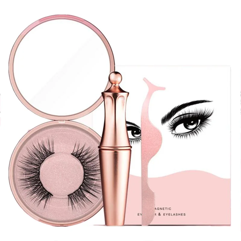 

Magnetic Liquid Eyeliner & Magnetic False Eyelashes & Tweezer Set Waterproof Long Lasting Eyeliner False Eyelashes Set DropShip
