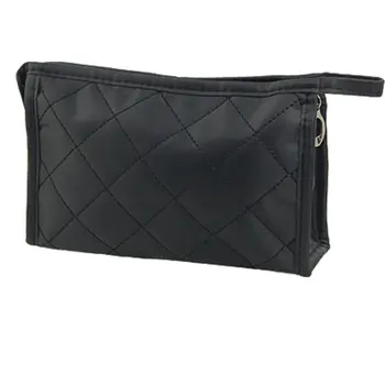 

5PCS Black Grid Pattern Cosmetic Make Up Small Zippered Bag