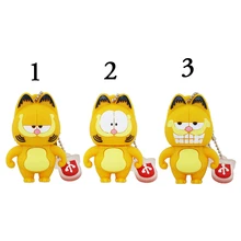 USB Stick Cartoon Figure Cute Garfield USB Flash Drive 8GB 16GB 32GB Free Ship USB Flash Memory Stick Pen Drive