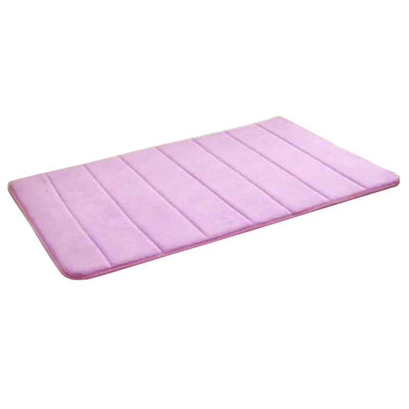 Urijk утолщенный коралловый Поролоновый нескользящий задний коврик мягкий коврик для ванной комнаты пены памяти коврик для ванной бархатный водопоглощающий коврик - Цвет: purple