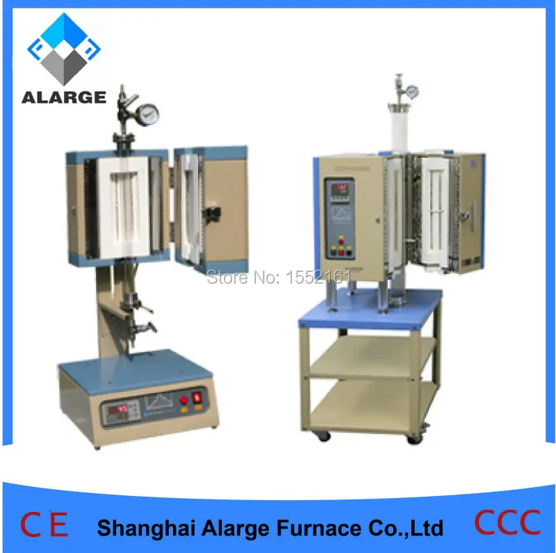 Tube Furnace with Quartz Tube and Vacuum Flange Alarge Furnace