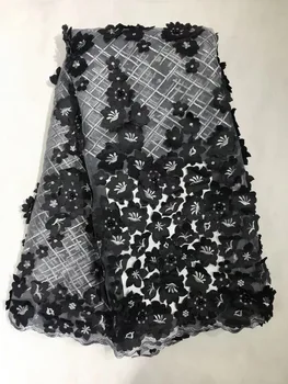 

2019 Dark rose Latest French Nigerian Laces Fabrics High Quality Tulle African Laces Fabric Wedding African French Tulle Lace