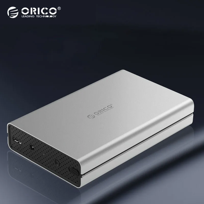 ORICO 3528U3-SV 3,5 дюймов внешний жесткий диск коробка USB 3,0 для Sata 3,0 Hdd чехол инструмент поддержка Uasp протоколы жесткий диск Enclo