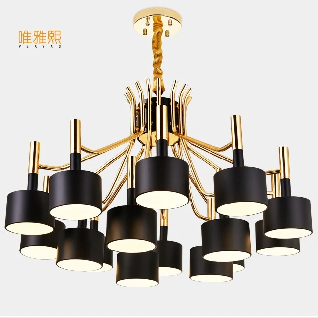 

Nordic Chandelier With Iron Lampshade For Living Room Suspendsion Lighting Fixtures Lamparas Colgantes Lustre