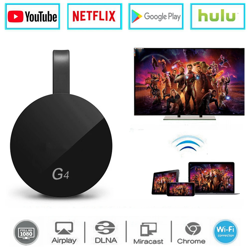 for Google Chromecast 2 G4 Crome Cast Android Netflix Miracast WiFi HDMI Adapter Wireless TV Display Dongle Media Streamer Stick for Google Chromecast 2 G4 Crome Cast Android Netflix Miracast WiFi HDMI Adapter Wireless TV Display Dongle Media Streamer Stick