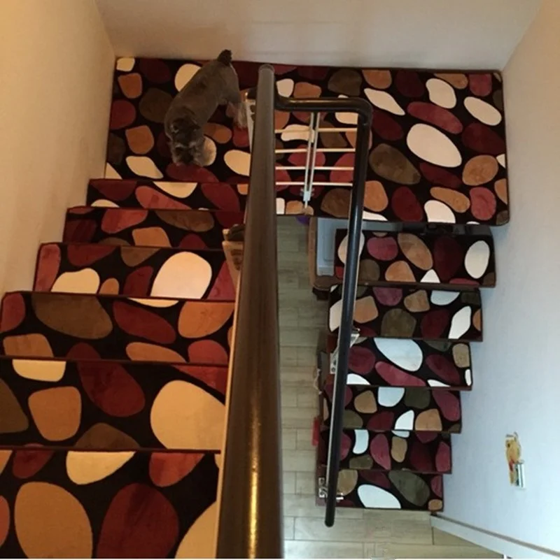 13pcs Stone Stair Treads Rectangle Non-slip Rugs Stair Mats Country Style Staircase Pads Stepping Carpet 9Style 13pcs Stone Stair Treads Rectangle Non-slip Rugs Stair Mats Country Style Staircase Pads Stepping Carpet 9Style