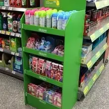 Витрина из гофрированного картона стоять, демонстрация на каркасе, Бумага Дисплей стенд