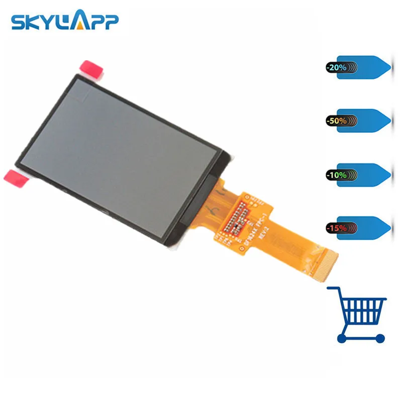 Skylarpu 2.6 inch LCD screen DF1624X FPC-1 RE:V For GARMIN edge 800 display screen panel (Without backlight) (without touch) skylarpu 2 6 inch for garmin edge 810 800 handheld gps navigation lcd screen replacement without backlight without touch