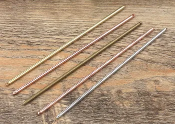 

Retro Hairstick Hairwear Blank Findings 130*3mm with Loop Bases Settings Women's Bride Hair Clips DIY Hair Jewelry Accessories