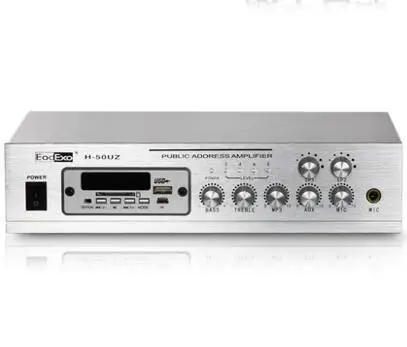 

EodExo H-50UZ Bluetooth FM USB Public address amplifier background 15 meters support mobile phone, computer, TV microphone. MP3