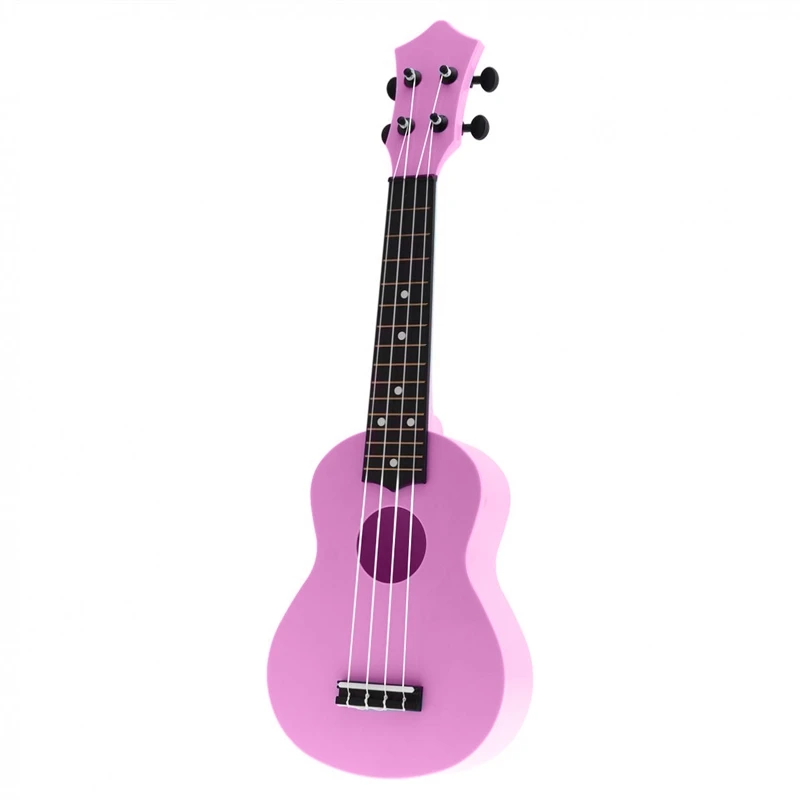 21 дюймов Акустическая Гавайская гитара укулеле Уке 4 струны Гавайская гитара инструмент для детей и начинающих музыку розовый