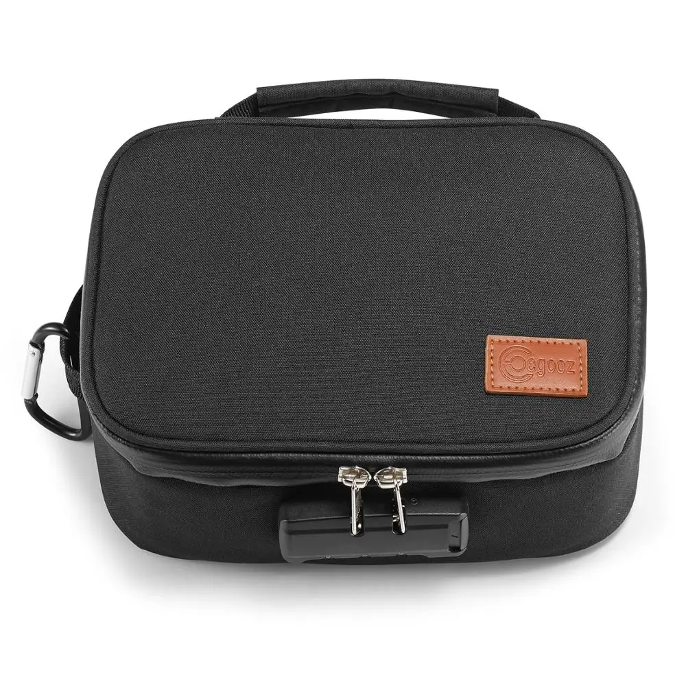 

Smell Proof Bags with Combination Lock smoking bag Carbon Lining Smell Proof Case Waterproof Stash Container Travel Bags