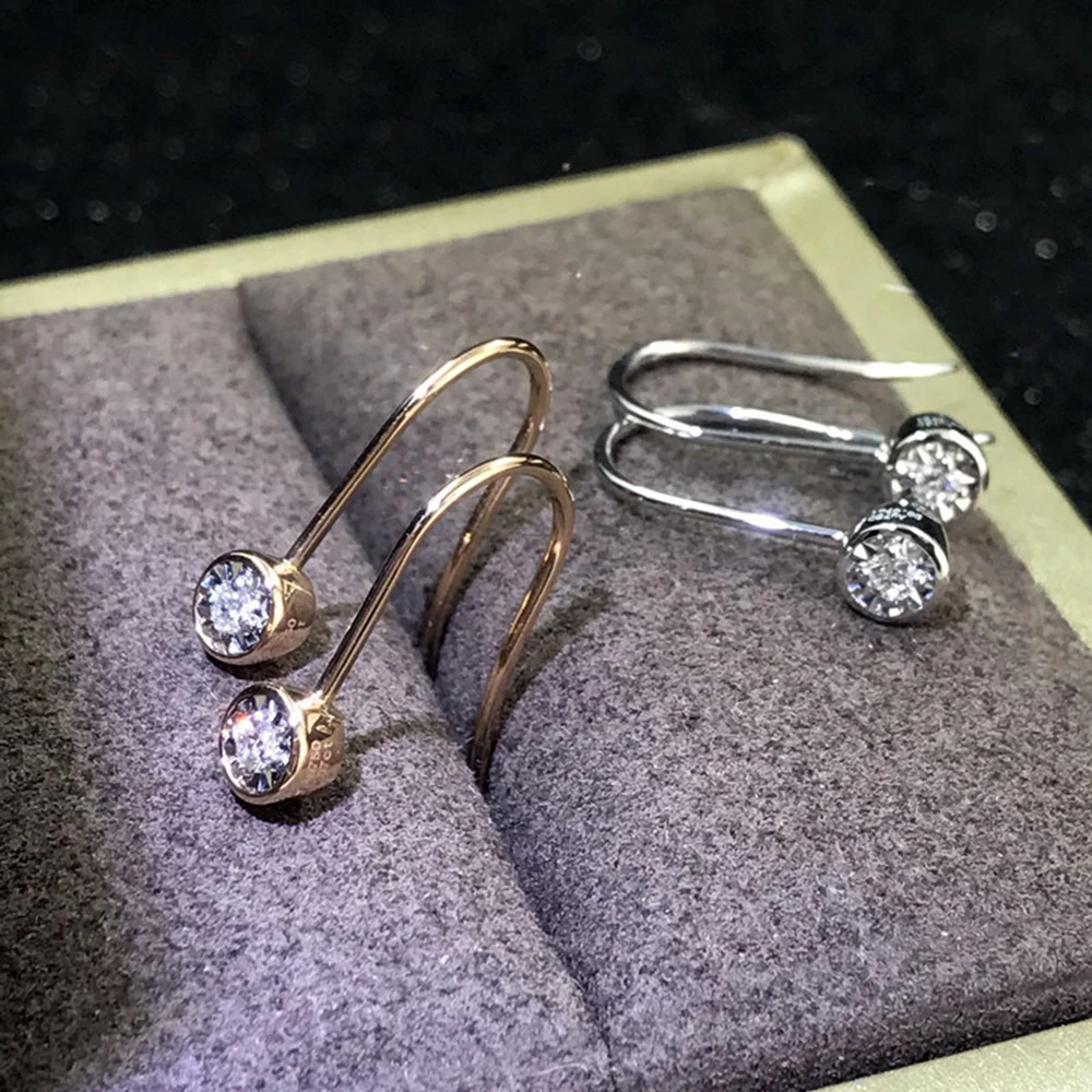fine jewelry diamond hook earrings women 