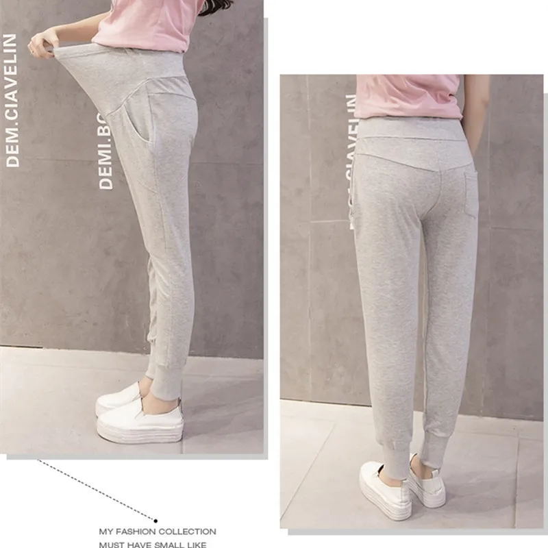 

2018 Spring Maternity Pants Pregnant women Loose pants Pregnant women Harem pants Pregnant stomach lift trousers Plus Size XXL