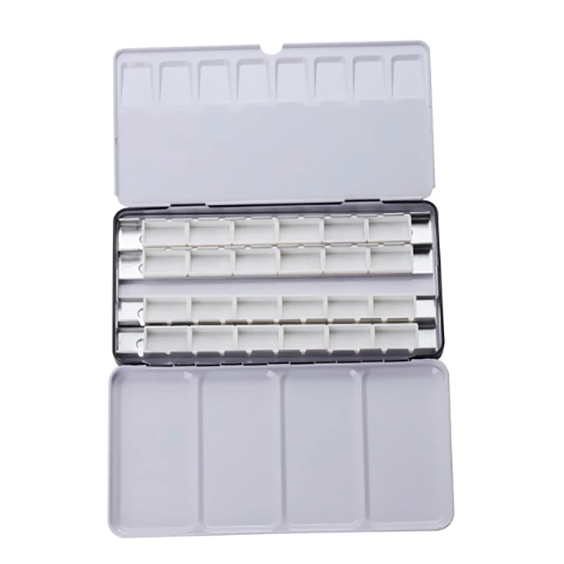 Watercolor Paints Tins Box Palette paint tray color palette watercolor palette watercolor paint pans paint pots Painting Storage Paint Tray Palette Paint Box For Art Supplies