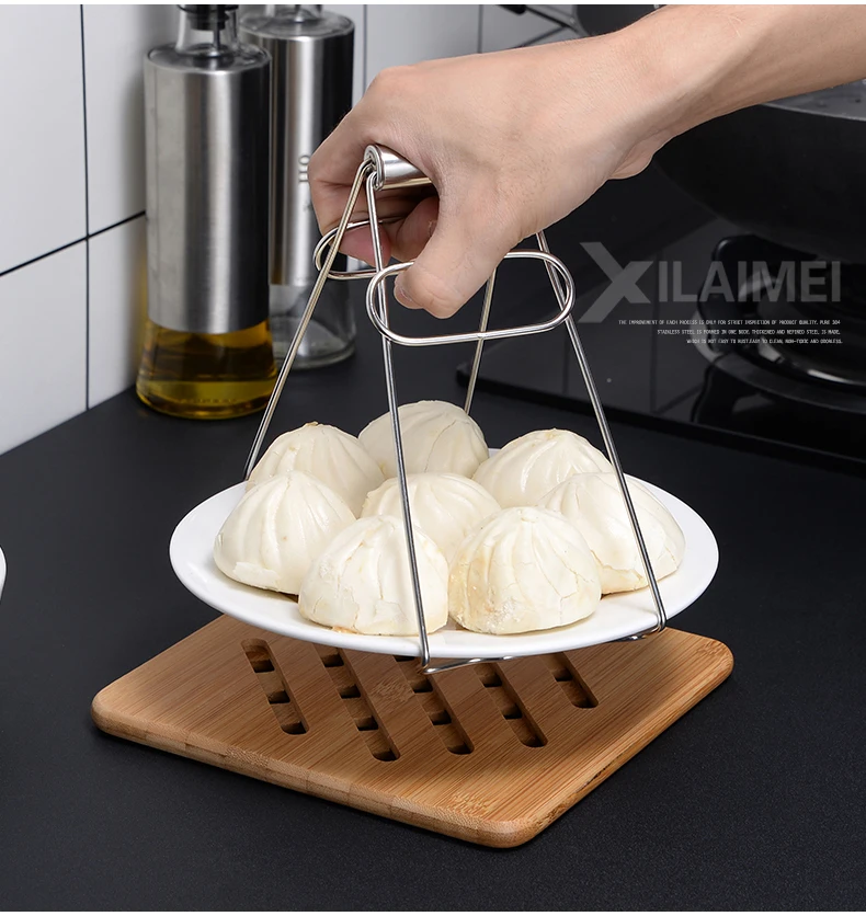 Bamboo Trivet Kitchen Hot Pads Natural Mat Set for Dishes Pot Bowl T ストア