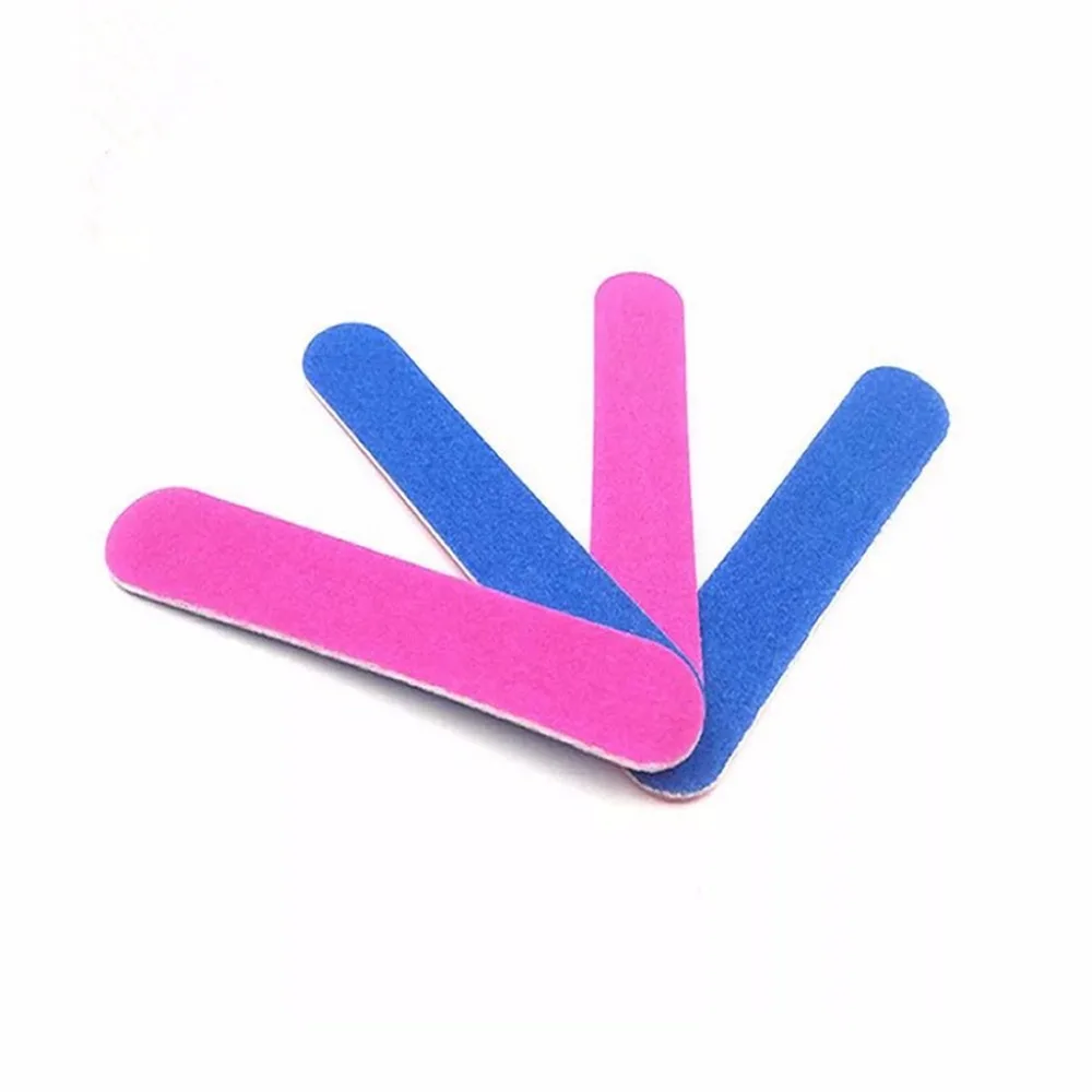 

Portable Mini Pro Nail Art Care Sanding Manicure Gel Nails File 180/240 Grit Nail Art Tools Nail Files Random Color