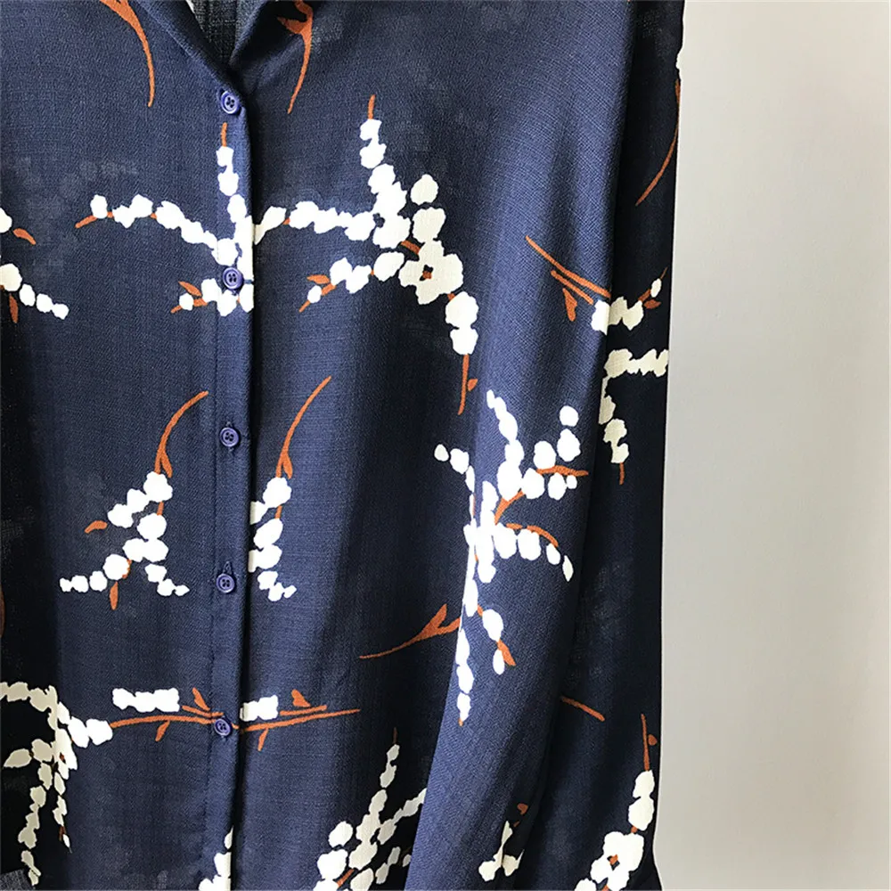 Vintage Summer-Autumn Women Blouse 2018 Loose Retro Print Thin Blouse Shirt Long Sleeve Linen Woman Clothes Roupas Femininas (6)