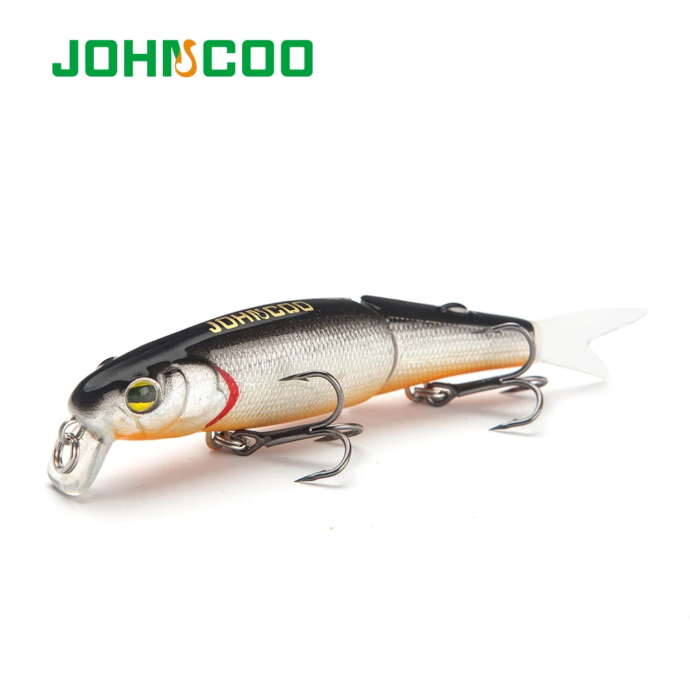  JOHNCOO 1pc 88mm 8g Hard Fishing Lure Minnow Bait Artificial Bait Fishing Tackle Swim Bait Wobblers