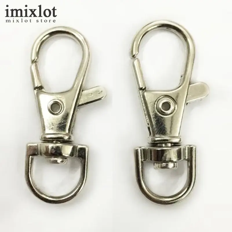 20pcs/set 38cm Stainless Steel Swivel Lobster Clasps Hooks for Key Ring Key Chain Keychain Bag ...