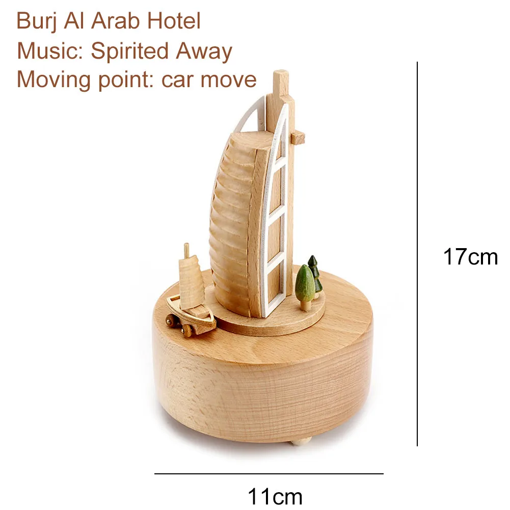 Каваи Zakka карусель музыкальные коробки деревянная музыкальная шкатулка изделия из дерева ретро подарок на день рождения винтажные аксессуары для украшения дома