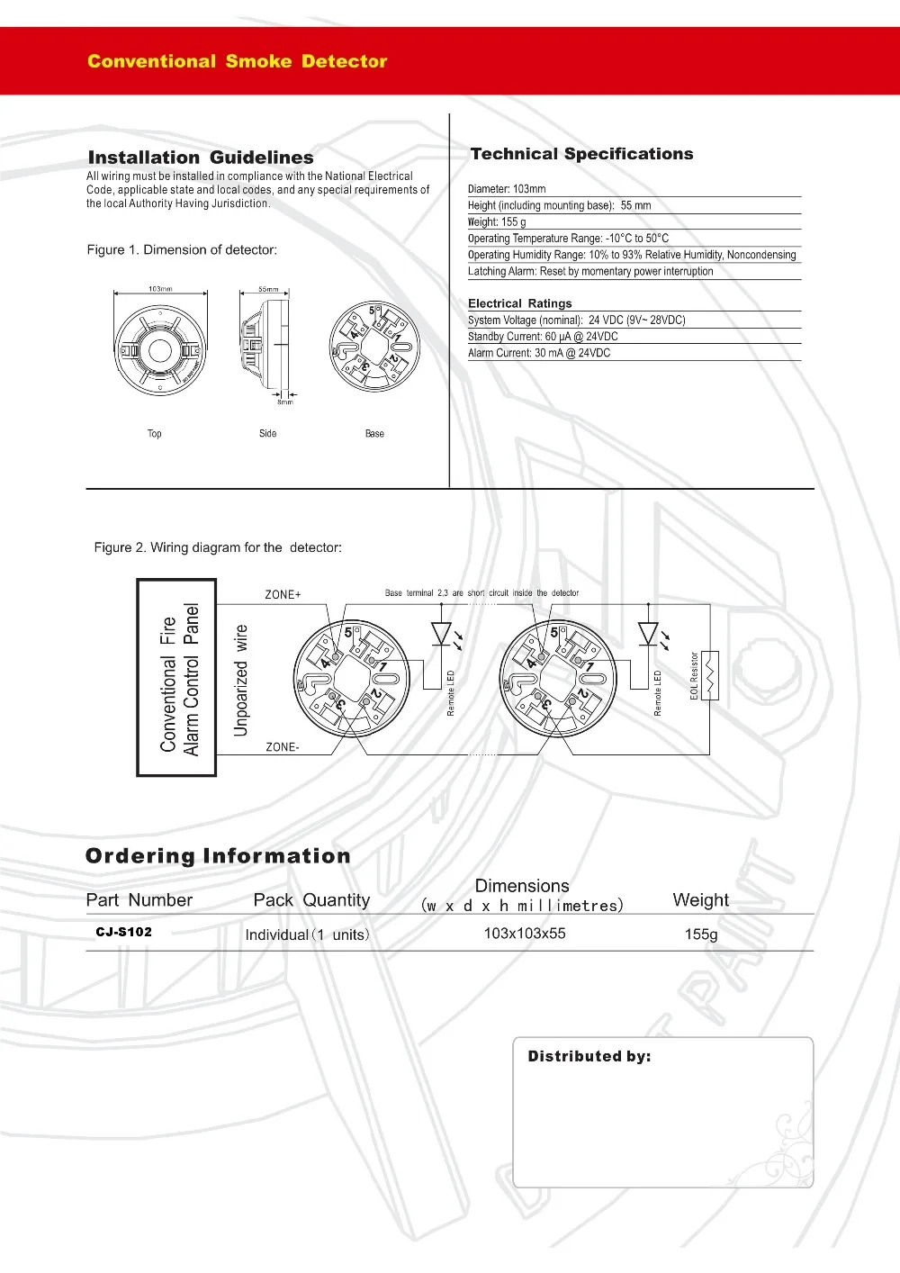 S102 Conventional Smoke Detector V201208_2