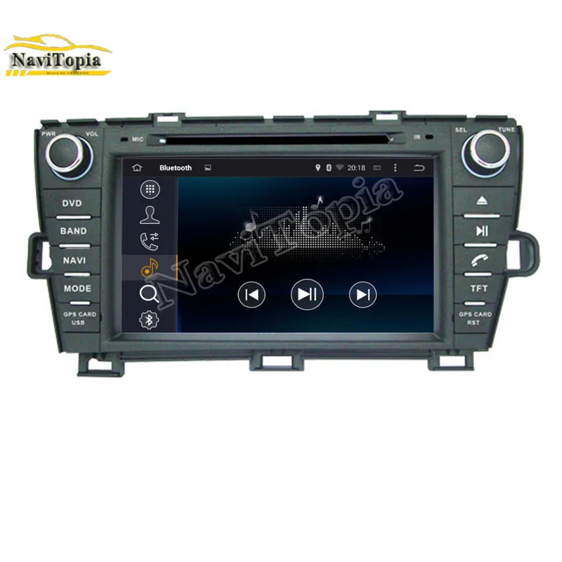 Flash Deal NAVITOPIA 4G RAM 64G ROM PX6 Six Core Android 9.0 Car DVD Player GPS Navigation for Toyota Prius right driving 2009 2010- 5