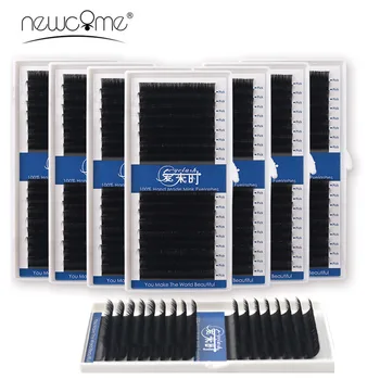 

NEWCOME 10 Trays 16 Lines 3D Volume False Mink Eyelash Extension Individual Silk Korea Eye Lashes Professional Eye Makeup Tools