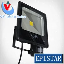 5 шт./лот DHLFEDEX 50W30W20W10W DC 12V24V AC 110V220V240V Светодиодный прожектор ourdoor квадратный светильник PIR сенсорный датчик движения