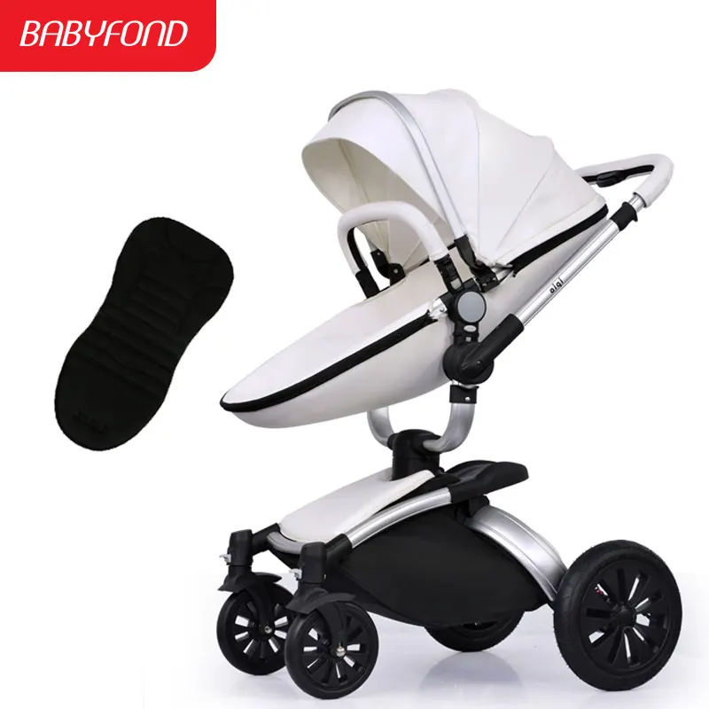 Baby stroller aiqi leather two way four wheel baby car shock absorbers