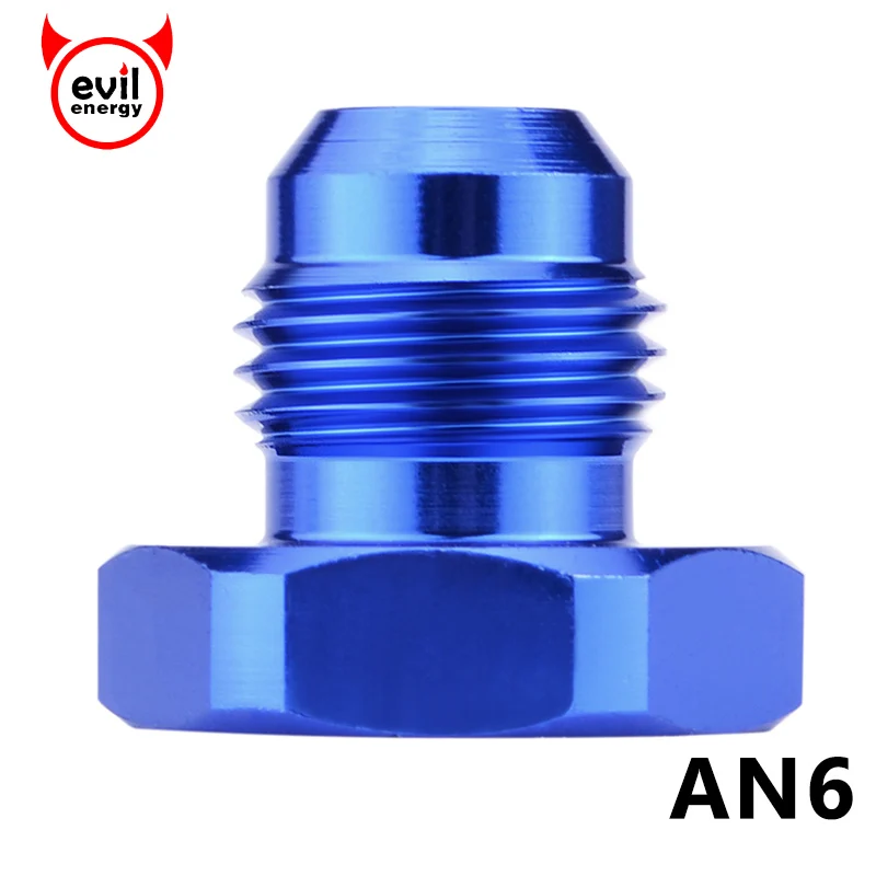 AN6 Oil Fuel Fitting Straight Aluminum Fuel Adapter Fittings AN 4 Flare