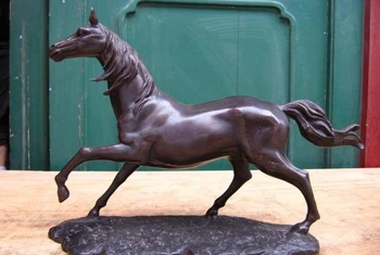 

9 Chinese classical Pure Copper Bronze running Fly Lucky Horse statuary