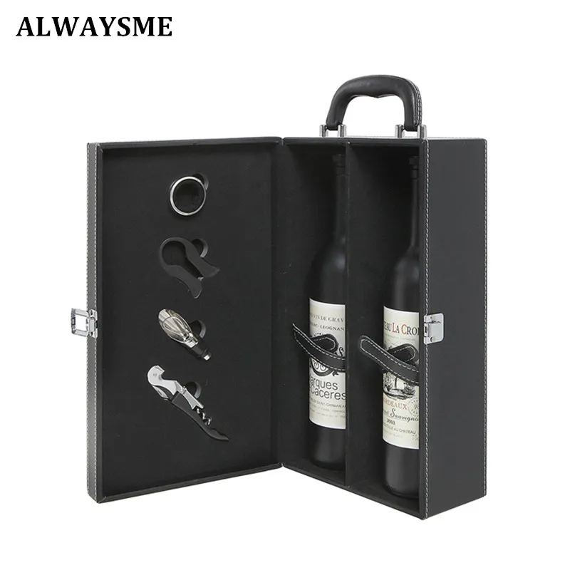 ALWAYSME 2 флакона современный черный красный коричневый Чехол сумка для путешествий