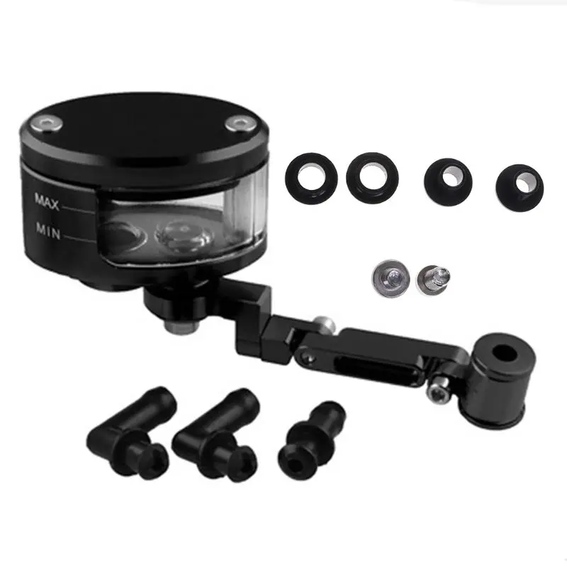 

CNC Motorcycle Brake Fluid oil Reservoir Cup tank +support bracket FOR KTM YAMAHA MT07 MT09 TMAX500 530 HONDA YZFR3 R25 kawasaki