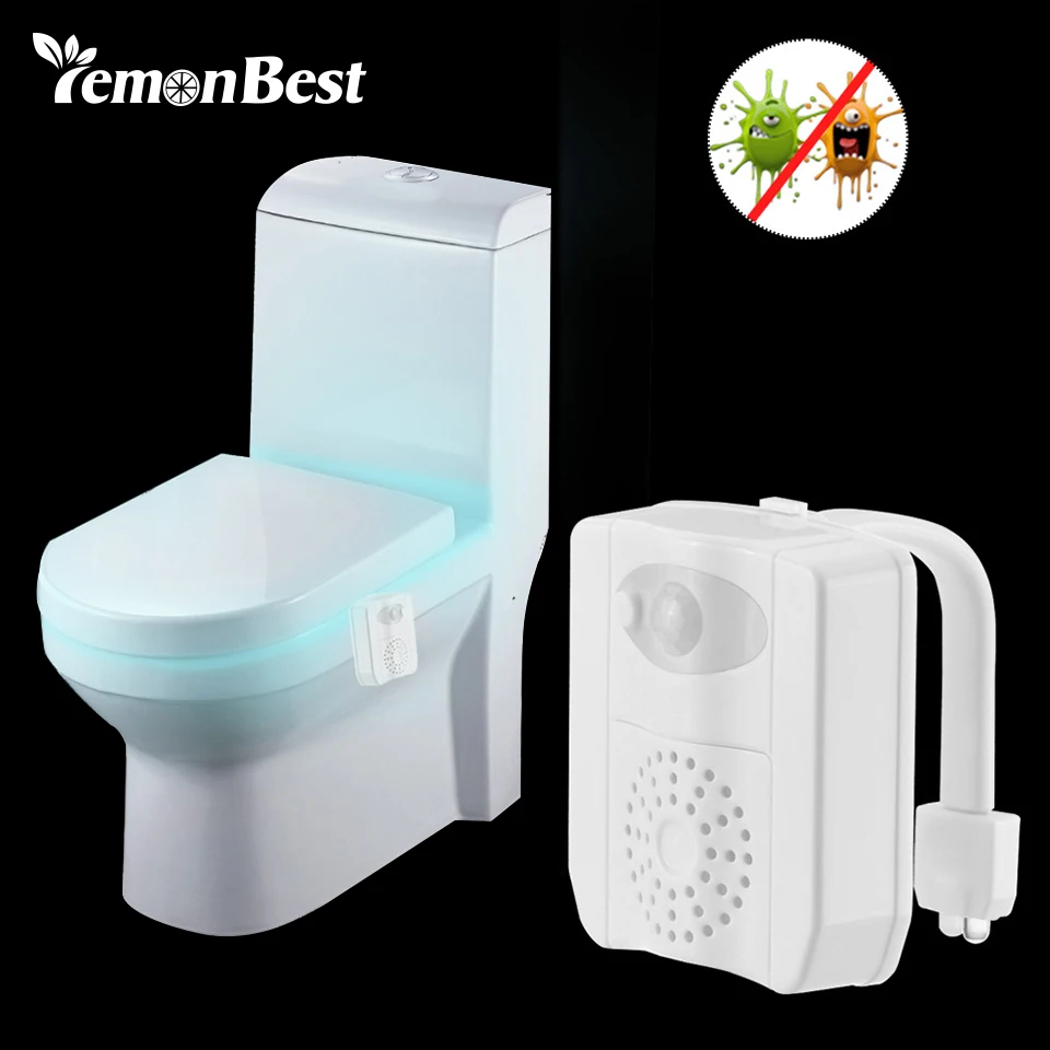 IP65 Universal UV Lamp Motion Sensor Automatic LED Toilet Night Light