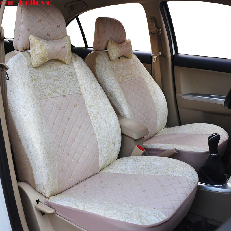 

Car Believe Universal car seat cover For ssangyong kyron solaris 2017 suzuki jimny toyota corolla ix35 covers for vehicle seat