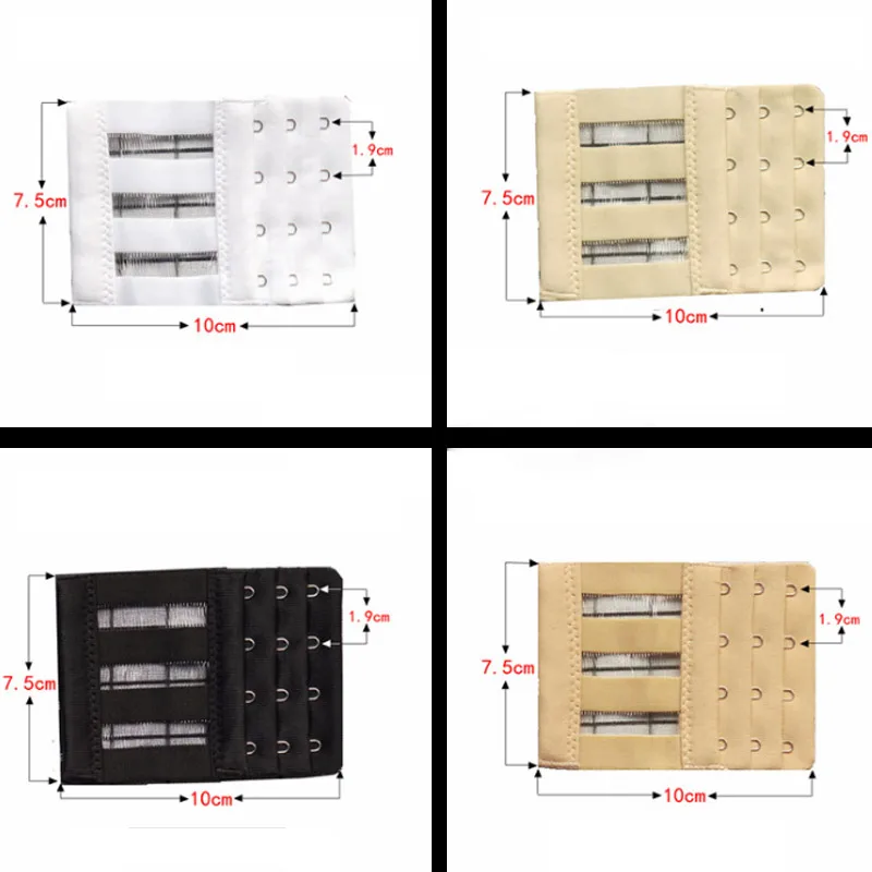 Женский бюстгальтер удлинитель 3 ряда 3 крючка эластичная удлиненная застежка для нижнего белья TY53