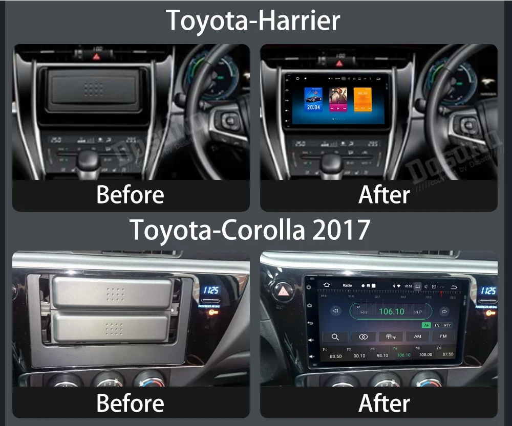 Для Тойота торолла аурис Fortuner Auris innova автомобильный Android 9,0 головное устройство Автомагнитола 2 Din gps навигационная система ПК