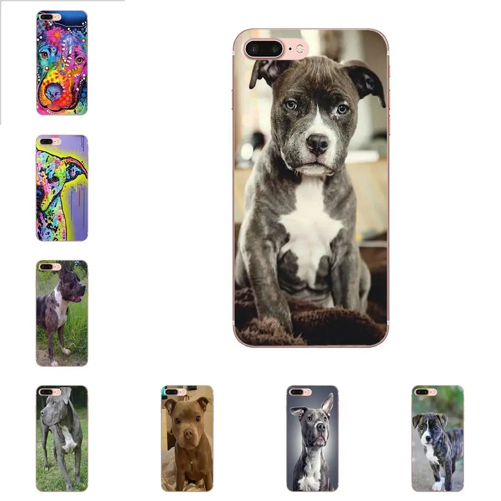 

Colorful Puppy Pitbull Gog Soft Cell Phone Case For Huawei G8 Honor 5C 5X 6 6X 7 8 9 Y5II Mate 9 P7 P8 P9 P10 P20 Lite Plus 2017