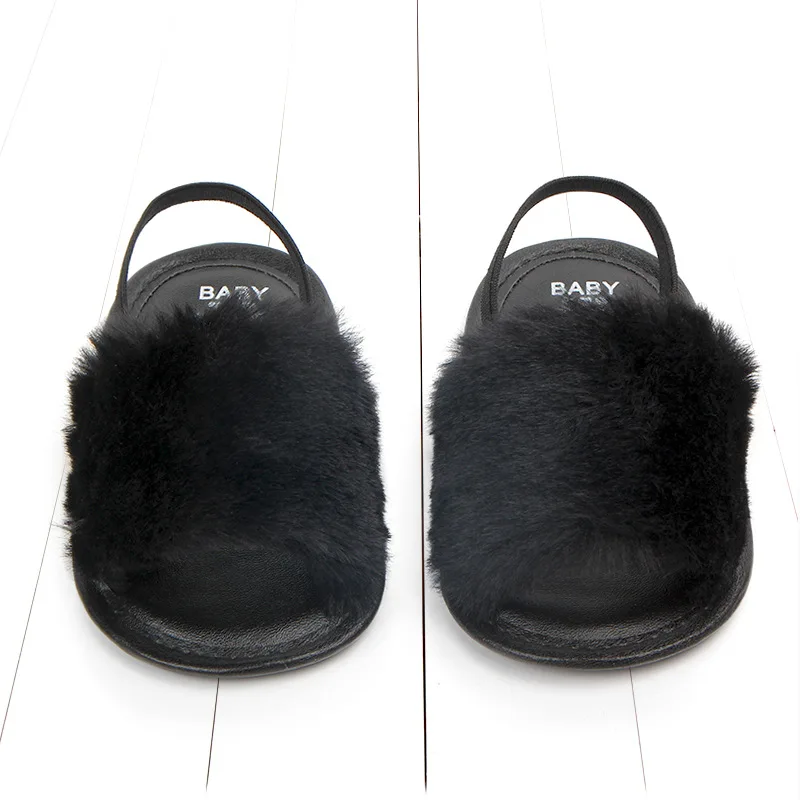 Baby Sandals for Girls Beach Sandals 2019 Summer New Kids Shoes Lovely Plush Toddler Princess Non-slip Crib Slippers Kids Gifts (40)