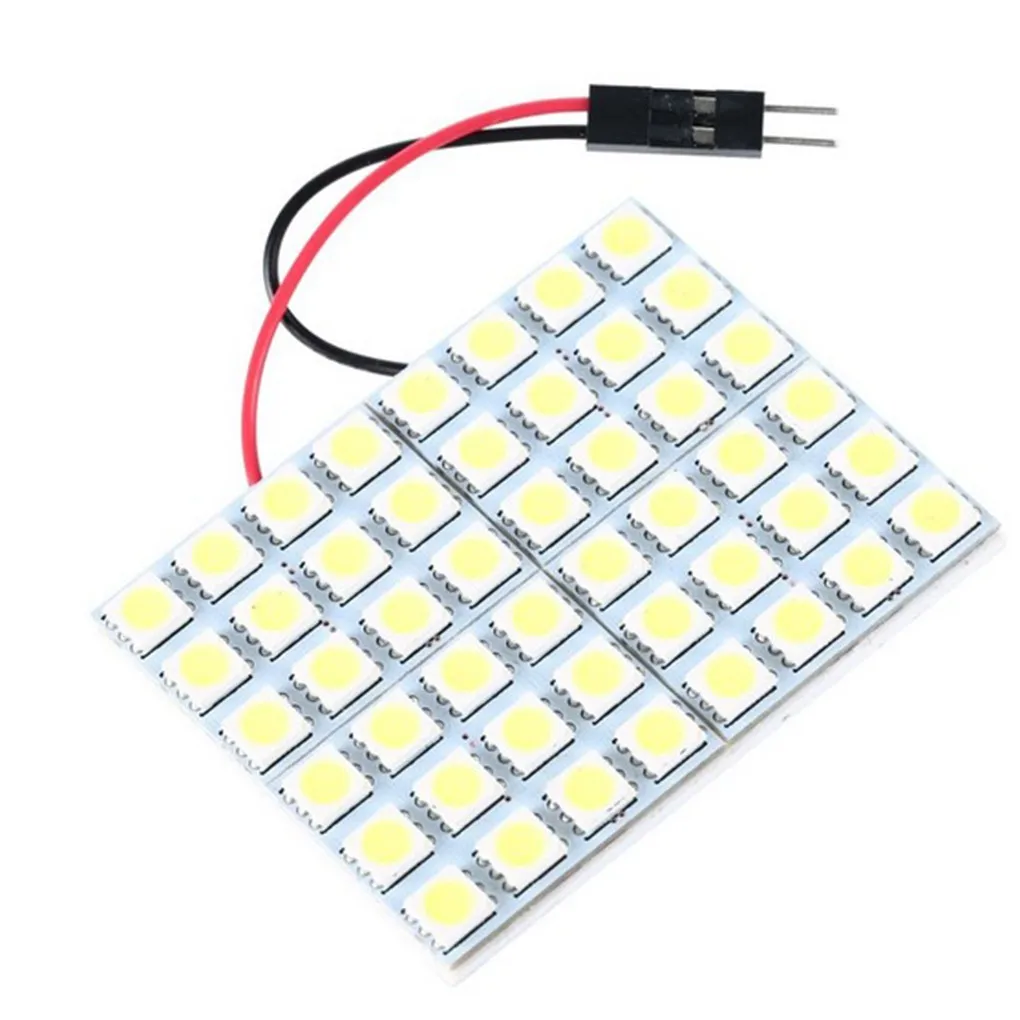 Ксеноновый белый 48-SMD 5050 светодиодный панельный светильник для автомобиля/купола/области ног/Багажника Грузовой светильник