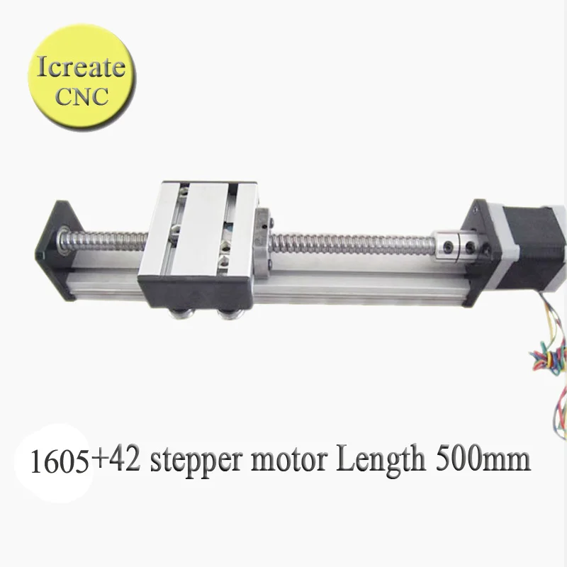 

Linear Slide Stage Travel Length 500mm 1605 ballscrew & stepper motor linear rail slider linear guider travel 500mm linear