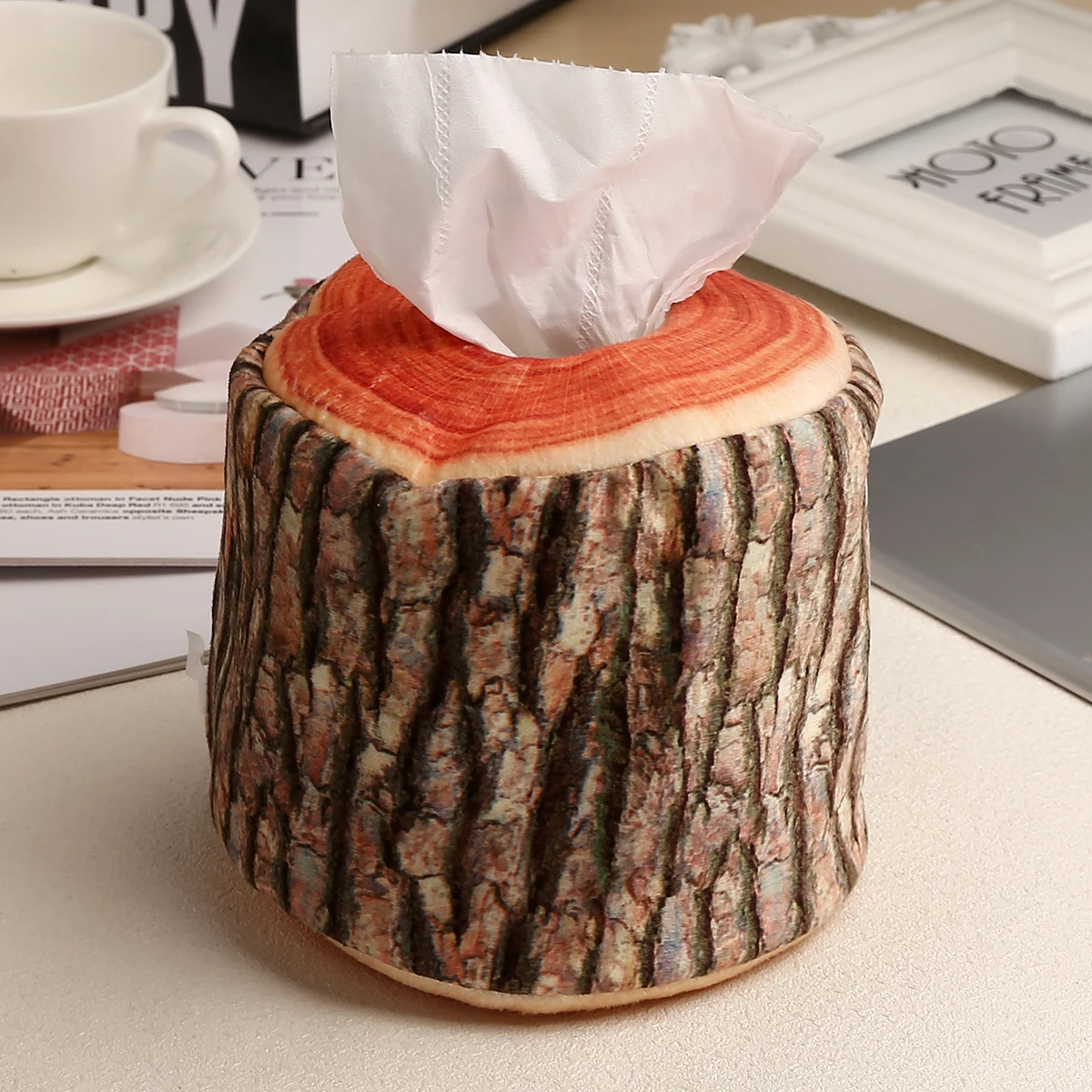 1pc Wood Tree Tissue Box Napkin Holder Storage Case Refillable Container Baby Wipes Storage Organizer Box