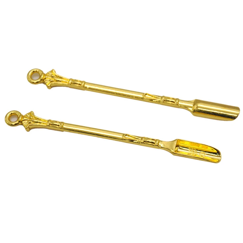 

3pcs/set 8.5cm Aluminum Gold Snuff Spoon Sniffer Snorter Bullet Sniffer Bottle For Smoking Accessories