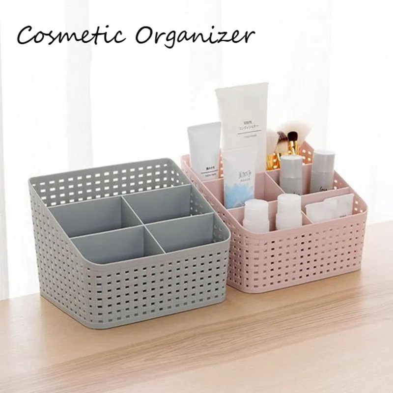 

2018 Makeup Organizer Desk Office Cosmetics Storage Box Skin Care Plastic Container Drawer Jewelry Storage Box For Living Room