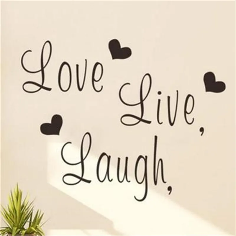 Live Laugh Love Quote Wall Stickers Home Decor Art Decal Living Room